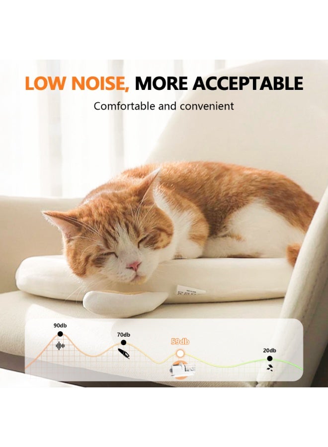 مكنسة كهربائية للعناية بالحيوانات الأليفة 11 في 1 مع مجفف وماكينة حلاقة، منخفضة الضوضاء، سعة 2.2 لتر، للعناية المنزلية بالكلاب والقطط - Image 5